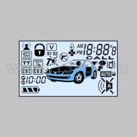 Дисплей ЖК для брелока Sheriff ZX-940 на ножках