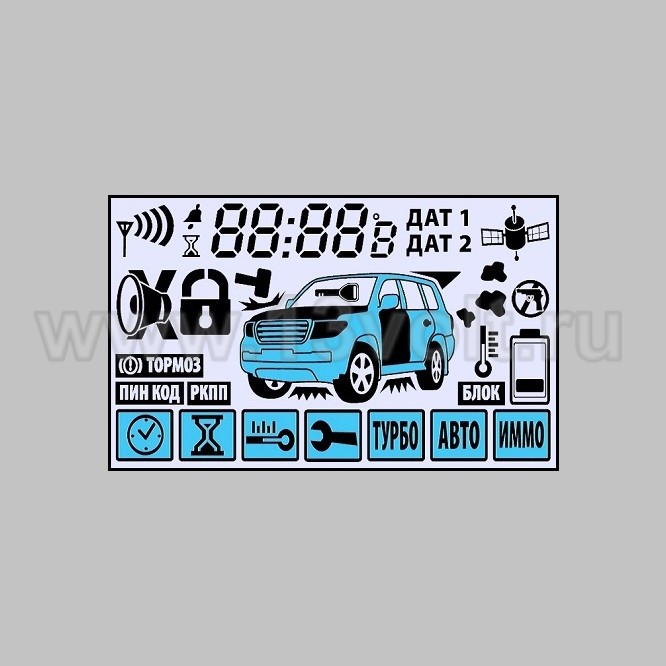 Дисплей ЖК для брелока StarLine D94 на шлейфе