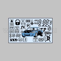 Дисплей ЖК для брелока Sheriff ZX-1090 на ножках