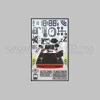 Дисплей ЖК для брелока Bruin на шлейфе
