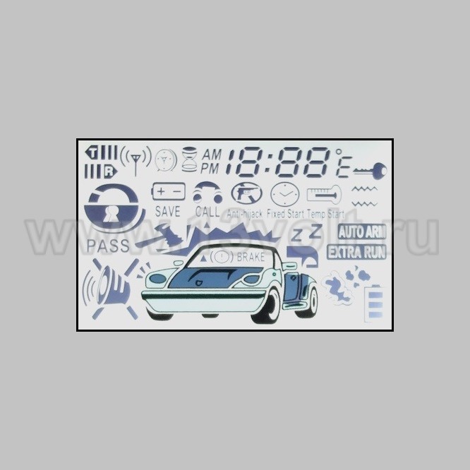 Дисплей ЖК для брелока Cenmax Vigilant ST-5A на ножках