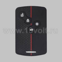 Чехол для смарт-ключа Renault, черный-красн