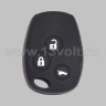Чехол для ключа с ДУ Renault 3 кн., черный