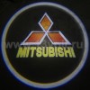 Подсветка зоны открытых дверей с логотипом Mitsubishi