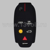 Чехол для выкидного ключа Volvo 5 кн., черный-красный