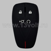 Чехол для смарт-ключа Changan 4 кн., черный-красный