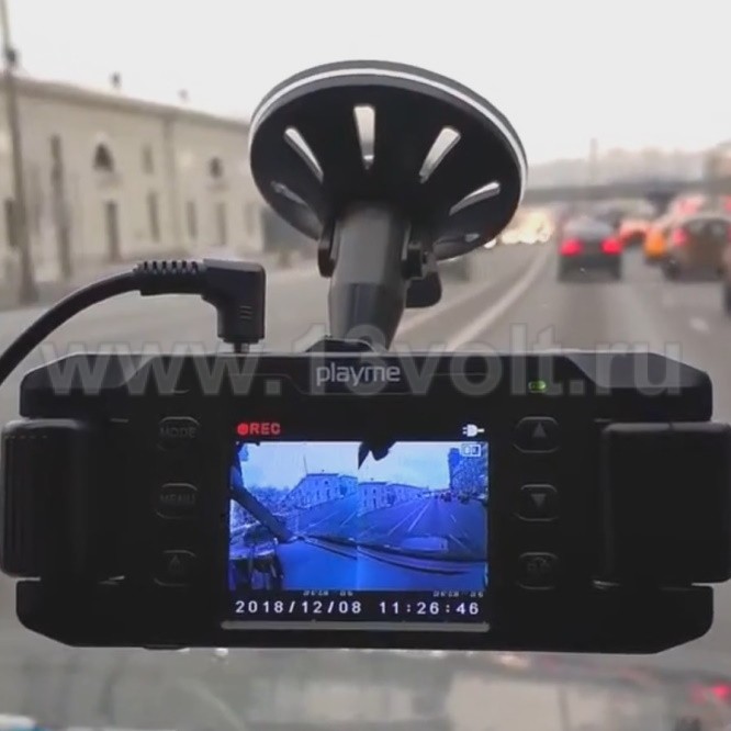 Видеорегистратор Playme Nio с двумя камерами и GPS