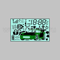 Дисплей ЖК для брелока Tomahawk TW-9010 NEW на шлейфе