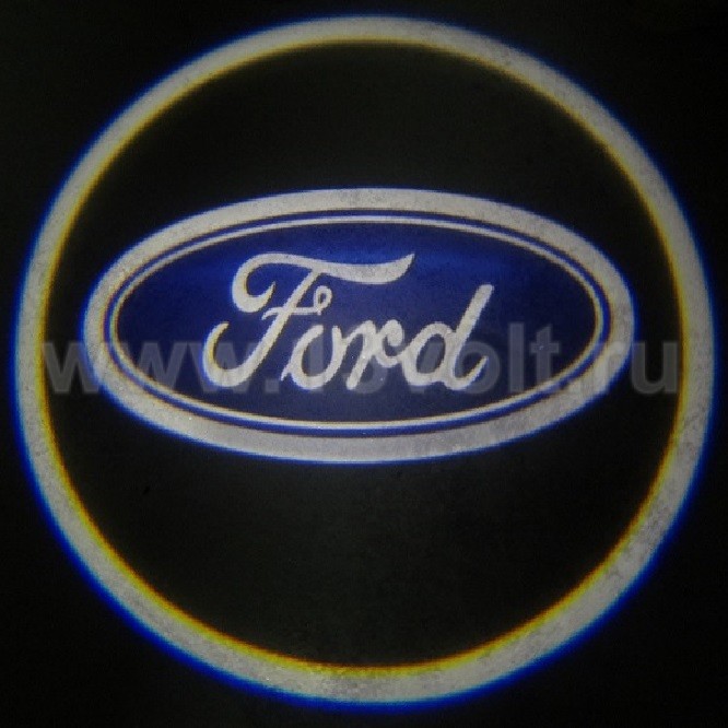 Подсветка зоны открытых дверей с логотипом Ford