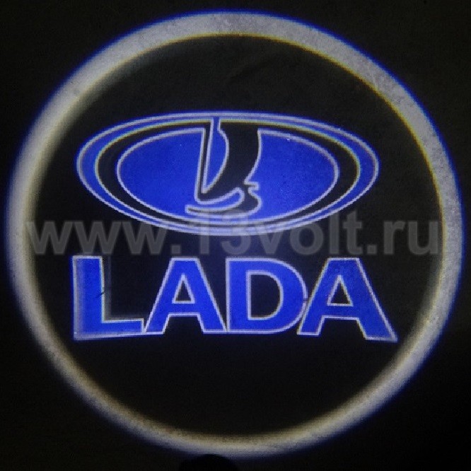 Подсветка зоны открытых дверей с логотипом Lada R399c