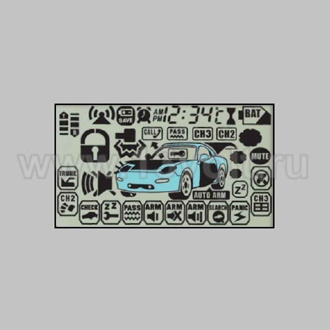 Дисплей ЖК для брелока StarLine A6 на ножках