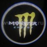 Подсветка зоны открытых дверей с логотипом Monster
