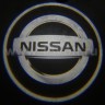 Подсветка зоны открытых дверей с логотипом Nissan