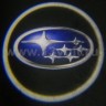 Подсветка зоны открытых дверей с логотипом Subaru